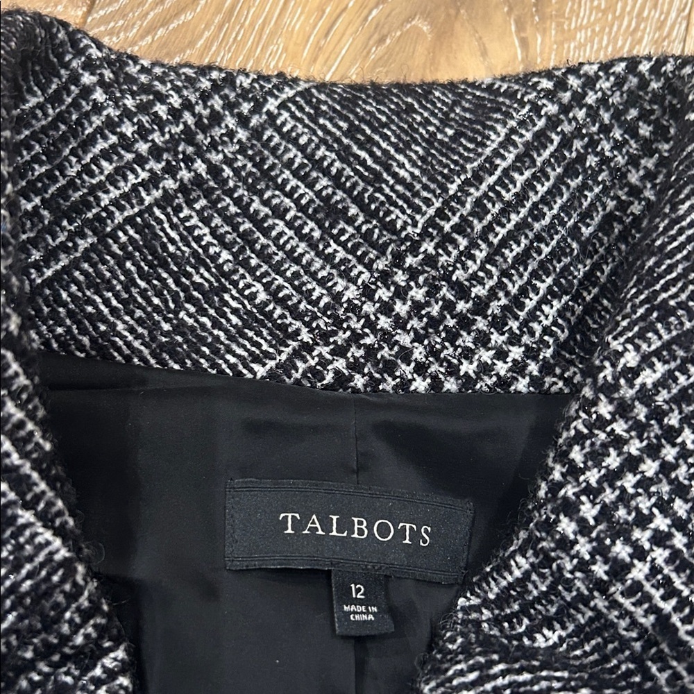 Talbots Houndstooth Shimmer Jacket - Picture 4 of 9